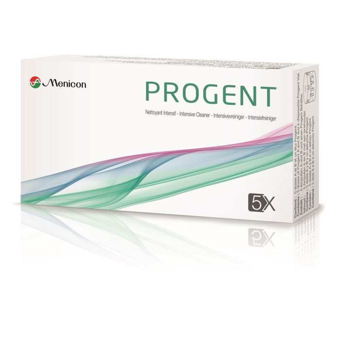 Menicon Progent SP Intensivreiniger, je 5 Ampullen A+B + Behälter