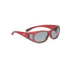 Polarisierende Kunststoff Überbrille - oval groß soft - in Rot