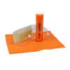 Brillenreinigungsspray - Pumpsprühflasche mit Mikrofasertuch 10ml orange
