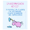 Rannenberg & Friends Microfasertuch / Brillenputztuch "Saubermachen heißt.."