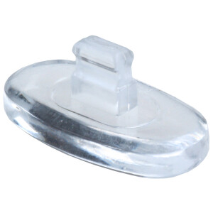 Nasenpad aus Glas (allergiefrei) zum Klicken 13mm oval
