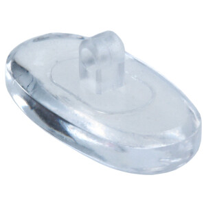 Nasenpad aus Glas (allergiefrei) zum Schrauben 13mm oval
