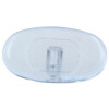 Nasenpad aus Glas (allergiefrei) zum Schrauben 13mm oval