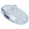 Nasenpad aus Glas (allergiefrei) zum Schrauben 13mm oval
