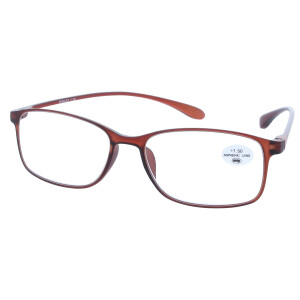 leichte Fertiglesebrille PEBBLES in braun, rot oder...