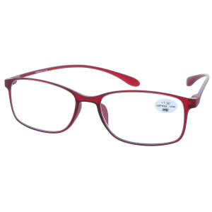 leichte Fertiglesebrille PEBBLES in braun, rot oder...