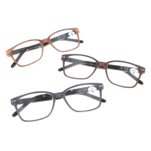 Fertiglesebrille FRED in Holzoptik mit Federscharnier