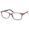 Fertiglesebrille FRED in Holzoptik mit Federscharnier Hellbraun +1,50 dpt