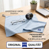 ZEISS Brillenputztuch - Optiker-Werkstatttuch aus Mikrofaser (37x37cm) mit Aufhänger