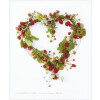 Rannenberg & Friends Microfasertuch / Brillenputztuch - "Herz aus Erdbeeren"