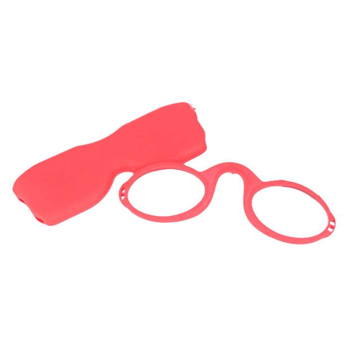 ZWICKER / KNEIFER als Not Lesehilfe / Not Lesebrille  Rot +2,00 dpt