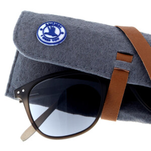 Lesebrille PLAYA mit Sonnenschutz Tönung und Federscharnier in grau + 2,50 dpt