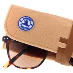 Lesebrille PLAYA mit Sonnenschutz Tönung und Federscharnier in havanna - braun + 2,00 dpt