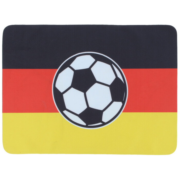 cooles Microfasertuch Deutschlandfahne mit Fußballprint