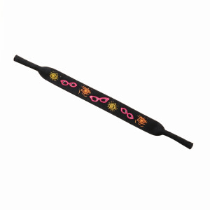 Neopren Sportband für Kinder in schwarz mit Print...