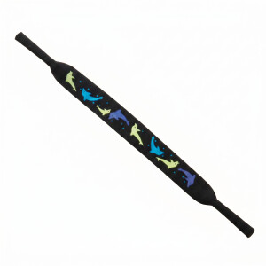 Neopren Sportband für Kinder in schwarz mit Print...