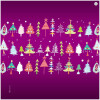 Microfasertuch "Weihnachtsbäume" von La Kelnet