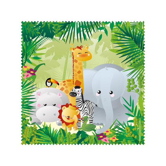 Polyclean Microfasertuch mit Motiv  "Little Friends Dschungel"