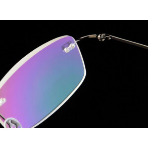 FlexRimless - Fertiglesebrille / Lesehilfe - randlos +1,00 dpt Gold