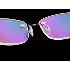 FlexRimless - Fertiglesebrille / Lesehilfe - randlos +1,00 dpt Gold