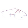 FlexRimless - Fertiglesebrille / Lesehilfe - randlos +1,00 dpt Gold