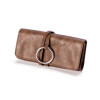 elegantes Brillenetui "Wrap" mit Bändchen braun