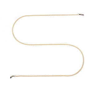 Rundpanzer-Brillenkette vergoldet - nickelfrei