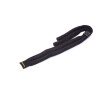 Hochwertiges Brillenband für Kinder in Schwarz aus Baumwolle mit justierbarem Stopper