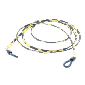 Brillenkordel / Brillenband mit Leoparddesign gelb