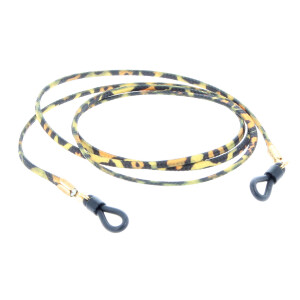 Brillenkordel / Brillenband mit Leoparddesign gelb-orange