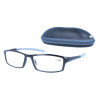 Sportliche Fertig-Lesebrille Kaya +2,50 dpt in schwarz-grau farblichem Akzent