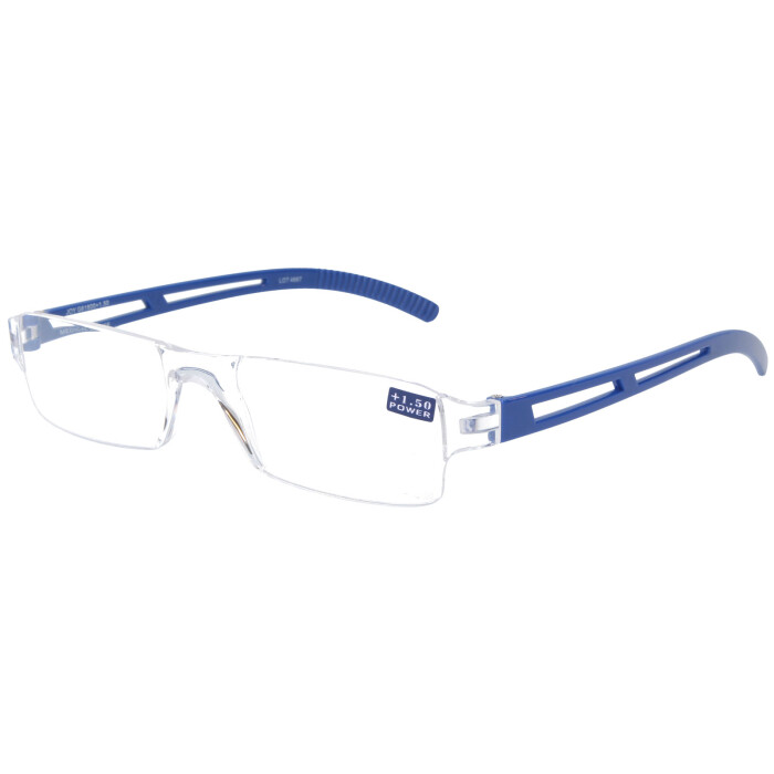 randlose Kunststofflesehilfe JOY von I NEED YOU Blau +2,50dpt