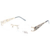 Stylische Brillenfassung EBM | 1000 SW   54/16  randlos mit Federscharnier in Gold