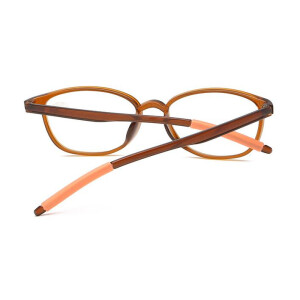 klassische Lesebrille mit modernen GRIP-Bügelenden Braun + 1,0