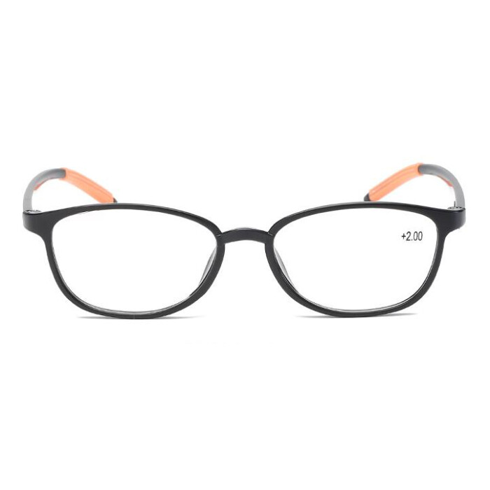 klassische Lesebrille mit modernen GRIP-Bügelenden Schwarz + 3,0