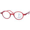 Gleitsichtbrille THILO - erweiterte Fertiglesebrille / Lesehilfe | Arbeitsplatzbrille +2,50 dpt Rot
