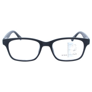 Gleitsichtbrille GEROLD - erweiterte Fertiglesehilfe / Lesebrille | Arbeitsplatzbrille +1,00 dpt Schwarz