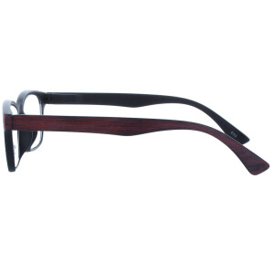 Gleitsichtbrille GEROLD - erweiterte Fertiglesehilfe / Lesebrille | Arbeitsplatzbrille +1,00 dpt Rot-Braun