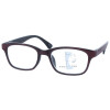 Gleitsichtbrille GEROLD - erweiterte Fertiglesehilfe / Lesebrille | Arbeitsplatzbrille +1,00 dpt Rot-Braun
