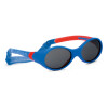 Trendig schöne Kleinkindsonnenbrille mit UV-400 Glasfilter  12 - 24 Monate Blau / Rot