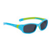 Coole Kindersonnenbrille mit UV-400 Glasfilter und aus TPE   3 -   5 Jahre Blau / Lime