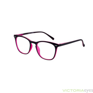 Fertiglesebrille CANBERRA  mit Federscharnier und Einstecketui pink +2,00 dpt