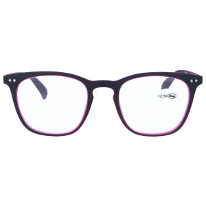 Fertiglesebrille CANBERRA  mit Federscharnier und Einstecketui pink +2,00 dpt