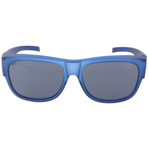 Polarisierende Solarprotection Überbrille - groß oval | Rückflächenentspiegelt mit MF-Beutel in Blau