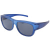 Polarisierende Solarprotection Überbrille - groß oval | Rückflächenentspiegelt mit MF-Beutel in Blau
