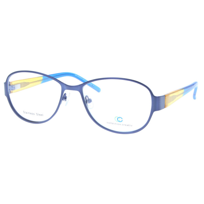 Stilvolle Damen - Brillenfassung Collection Creativ 1392 - 710 in Blau / Gelb