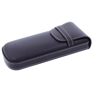 robustes Einsteck-Brillenetui "Gregor" mit Clip in braun