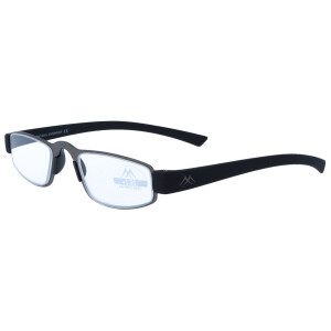 Lesebrille / Lesehilfe MR99 / MARC Gun-Grau +3,50 dpt