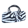 Schönes Hartschalenetui - Handtasche in Safari - im Design Zebra