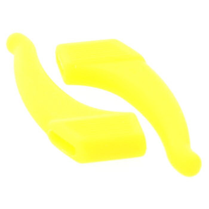 Sportbügelenden / Fassungshalter 6,0x2,0, Länge 37mm in braun, schwarz, transparent, blau, rosa, gelb gelb